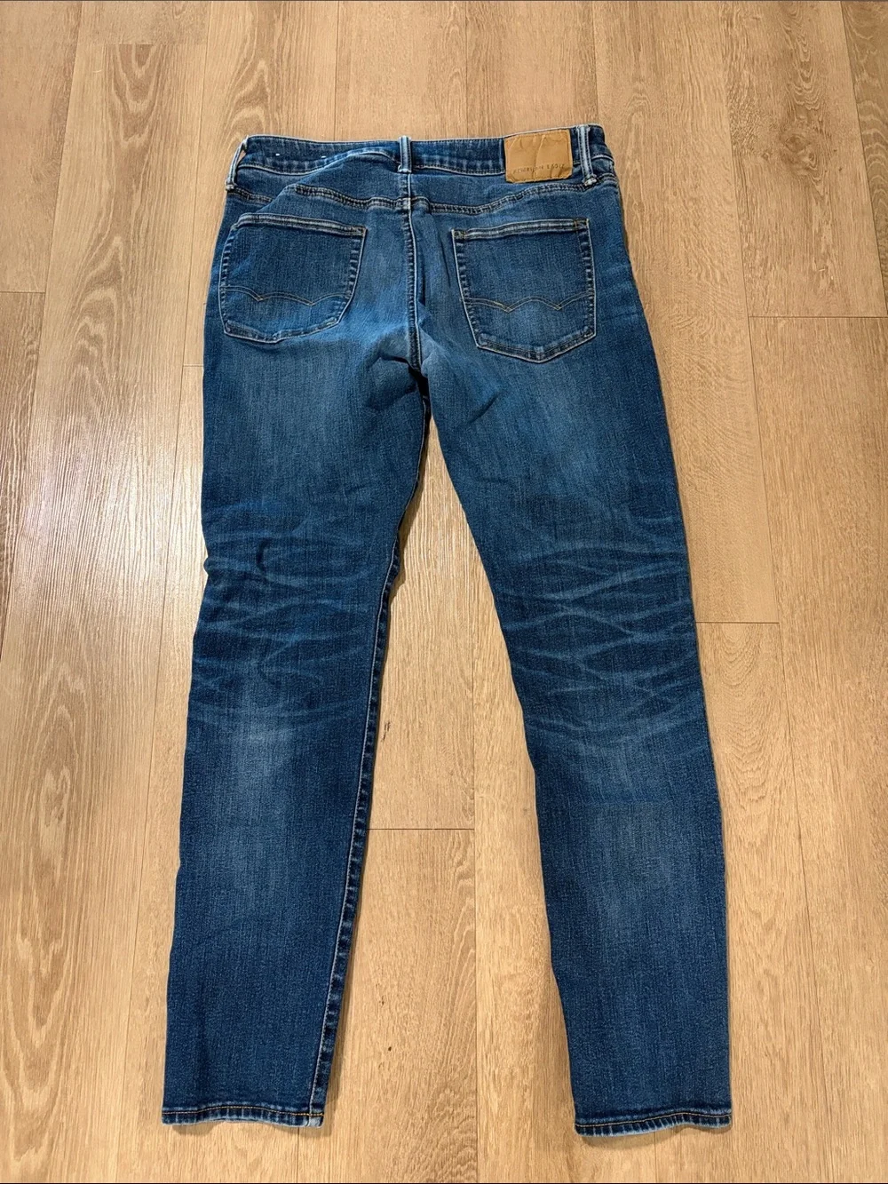 Men's American Eagle Slim Fit Jeans in Dark Blue